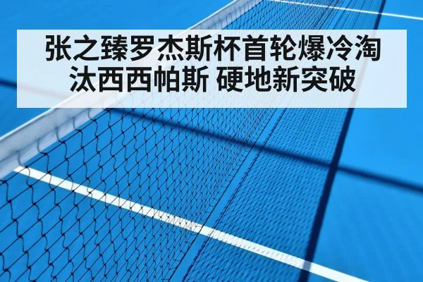 张之臻罗杰斯杯首轮爆冷淘汰西西帕斯 硬地新突破